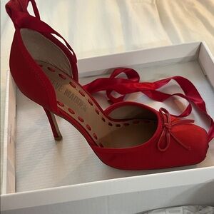 Steve Madden ballerina Red Heels